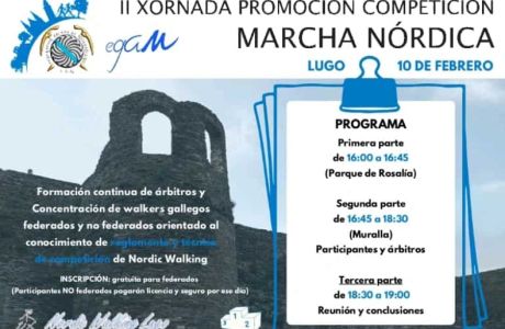 II XORNADAS DE PROMOCIÓN DA FACETA COMPETITIVA NA MARCHA NÓRDICA II XORNADAS DE PROMOCIÓN DA FACETA COMPETITIVA NA MARCHA NÓRDICA